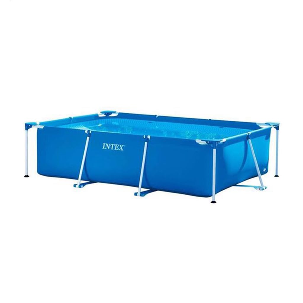 Дитячий каркасний басейн Intex Metal Frame Pool прямокутний, блакитний, від 6 років, 260*160*65 см (28271)