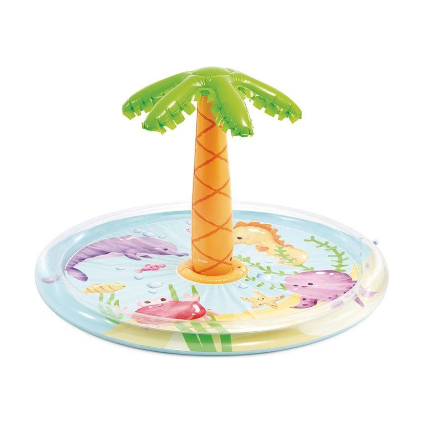 Дитячий надувний басейн Intex Palm Tree, з оприскувачем, від 2 років, 173*104 см (56433)